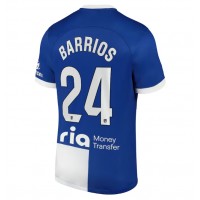 Pánský Fotbalový dres Atletico Madrid Pablo Barrios #24 2023-24 Venkovní Krátký Rukáv